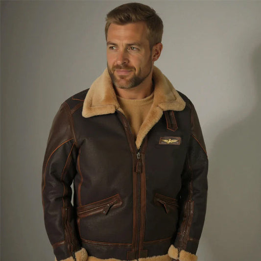 Anton - Elegant Pilot Jacket For Men