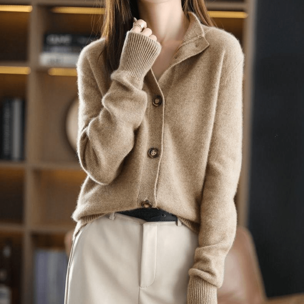 Anny | Cashmere Knitted Cardigan