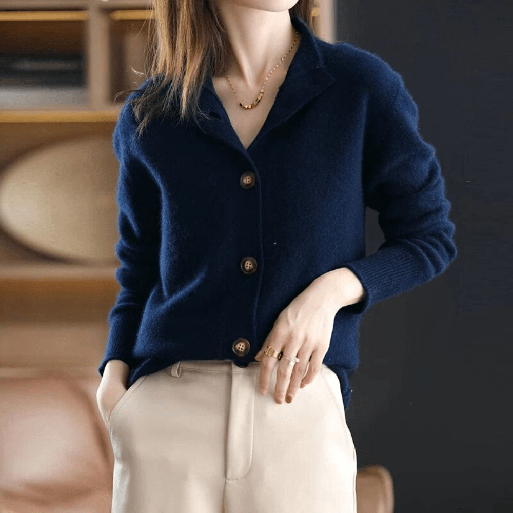 Anny | Cashmere Knitted Cardigan